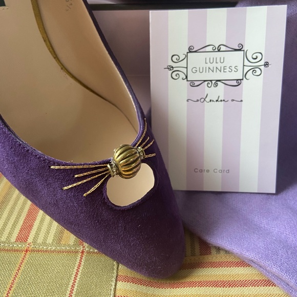 Lulu Guinness Nathalie Purple Shoes - Picture 2 of 8
